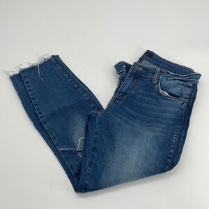 STS Blue Women's Emma Mid Rise Fray Hem Ankle Skinny Jeans Blue Size 27